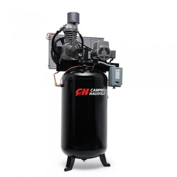 Campbell Hausfeld Air Compressor, 80-Gallon Fully Packaged Vertical Two-Stage 25CFM 7.5HP 208-230V 1PH (CE7000FP) product image center