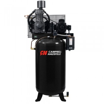 Campbell Hausfeld Air Compressor, 80-Gallon Fully Packaged Vertical Two-Stage 25CFM 7.5HP 208-230/460V 3PH (CE7001FP) product image center