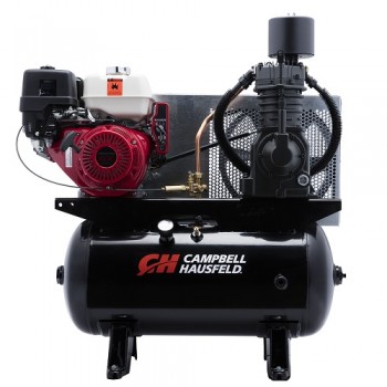 Campbell Hausfeld Air Compressor, 30-Gallon Horizontal Two-Stage 26.1CFM GX390 Honda (CE7003) product image center