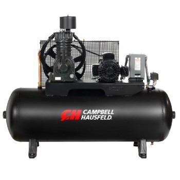 Campbell Hausfeld Air Compressor, 80-Gallon Horizontal Two-Stage 25CFM 7.5HP 208-230/460V 3PH (CE7006) product image center