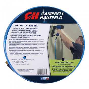 Campbell Hausfeld 3/8" x 50' Blue PVC Air Hose (PA121600AV) product image center