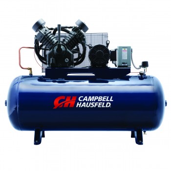 Air Compressor, 120-Gallon Horizontal Two-Stage 36CFM 10HP 208-230/460V 3PH (TX2113)