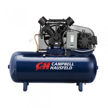 Campbell Hausfeld Air Compressor, 120-Gallon Horizontal Two-Stage 52.4CFM 15HP 208-230/460V 3PH (TX2116) product image center