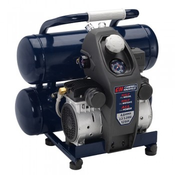 Air Compressor, Lightweight 4.6 Gallon Twinstack, Quiet (DC040500), product image left